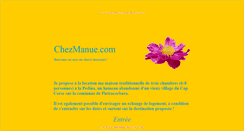 Desktop Screenshot of chezmanue.com