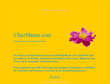 Tablet Screenshot of chezmanue.com